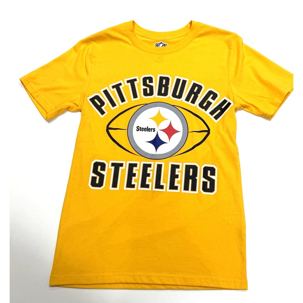 Pittsburgh Steelers NFL T-Shirt Yellow NFL Team Apparel Unisex Size XS
